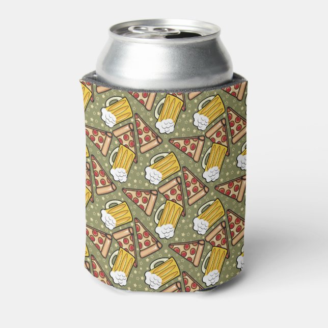 Rafraîchisseur Pour Canette Graphique de bière et de pizza (Can Dos)