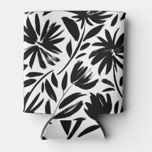 Rafraîchisseur Pour Canette Grille noire : vintage motif chrysanthème