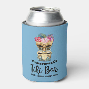 Rafraîchisseur Pour Canette Groomsmen Tiki Bar Monogramme Bachelor Party