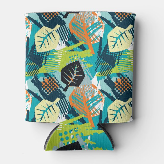 Rafraîchisseur Pour Canette Grunge Abstrait : Surface Robuste Sans Fil. (Devant)