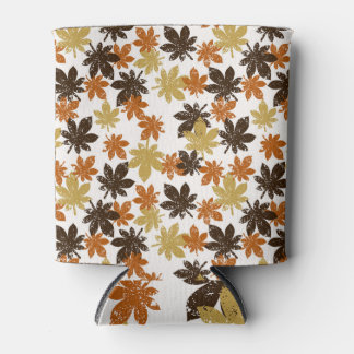Rafraîchisseur Pour Canette Grunge Leaf : Motif Arrière - plan sans couture.