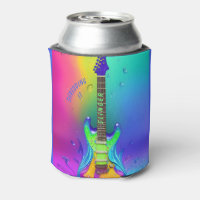 Guitare néon personnalisée, Psychédélique