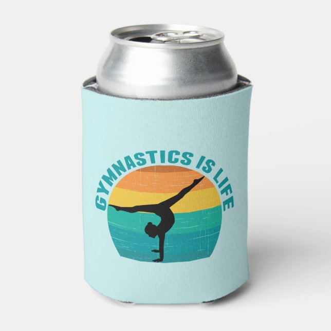 Rafraîchisseur Pour Canette Gymnastique est la vie belle Sunset Gymnaste (Can devant)