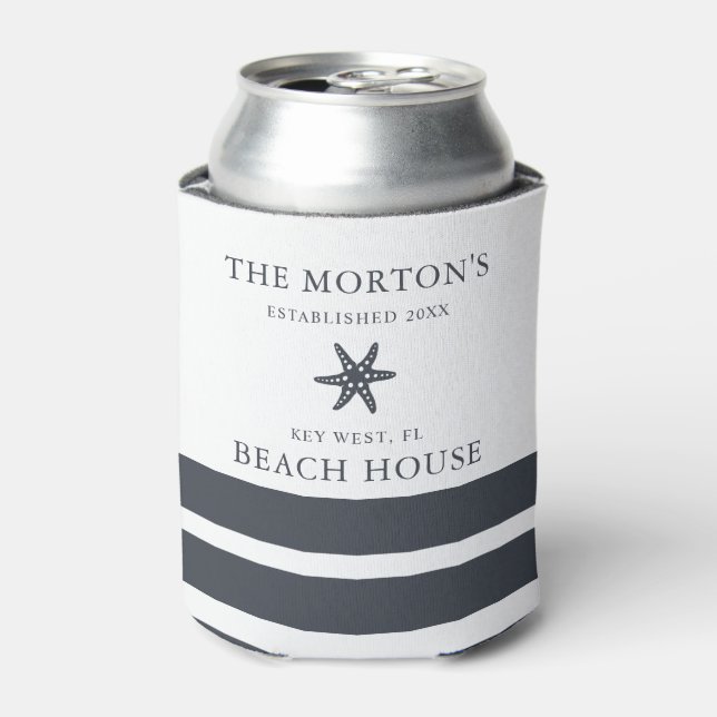 Rafraîchisseur Pour Canette Hale Blue Starfish Family Beach House (Can devant)