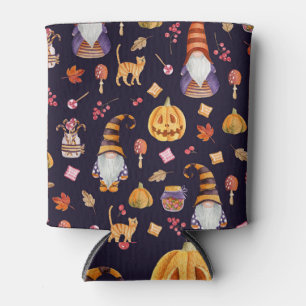 Rafraîchisseur Pour Canette Halloween lunatique : Gnomes et Citrouilles