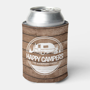 Rafraîchisseur Pour Canette Happy Campers Rustic Wood Camping