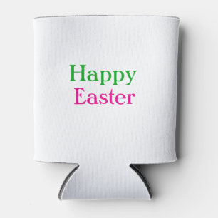 Rafraîchisseur Pour Canette Happy easter boho vert rose enfants ajouter nom ti