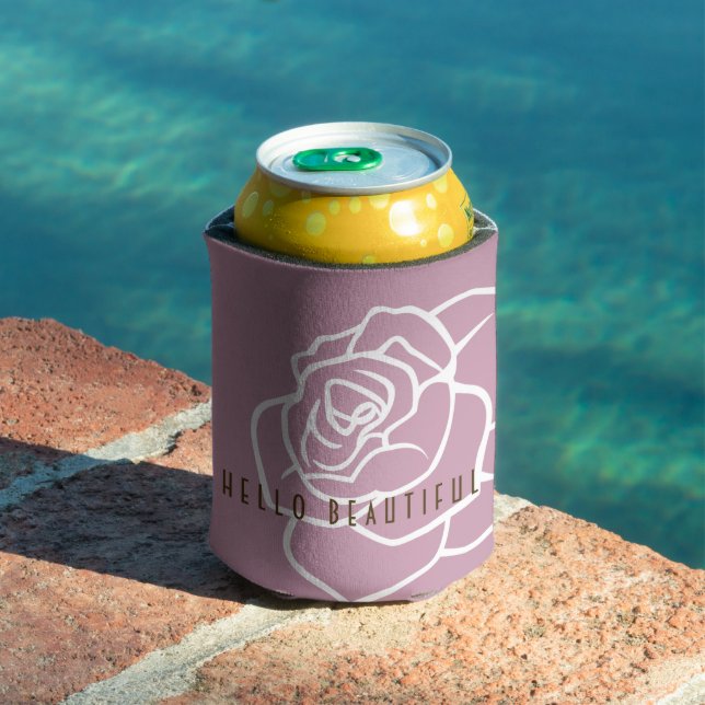 Rafraîchisseur Pour Canette Hello Beautity - Moderne Chic Rose Can Cooler (Piscine in situ)