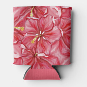 Rafraîchisseur Pour Canette Hibiscus & dentelle RED