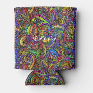 Rafraîchisseur Pour Canette Hippie Super Conception psychédélique Thunder_Cove