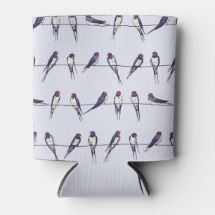 Rafraîchisseur Pour Canette Hirondelles en flammes : Bliss Motifs d'oiseaux