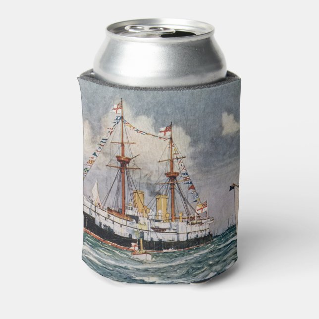 Rafraîchisseur Pour Canette HMS inflexible en fer cuirassé 1876 (Can Dos)