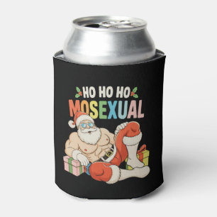 Rafraîchisseur Pour Canette Ho Ho Ho Mosexuel Gay Père Noël Fierté LGBT Noël