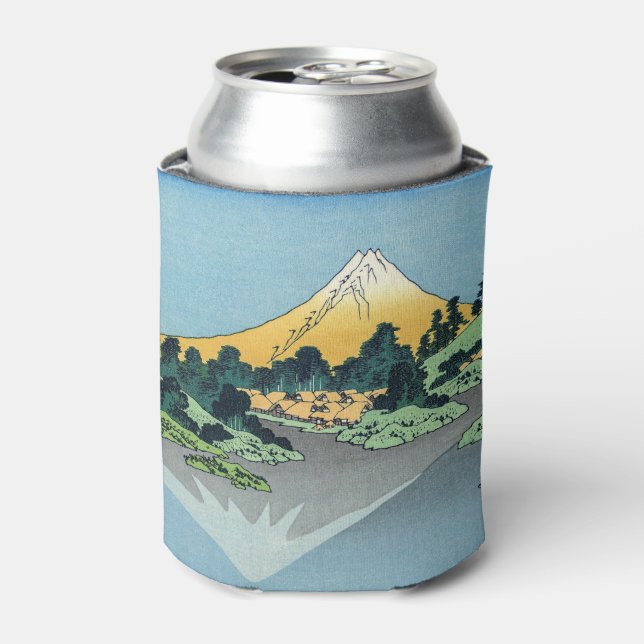 Rafraîchisseur Pour Canette Hokusai - Le Mont Fuji reflète le lac Kawaguchi (Can devant)