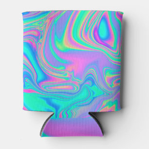 Rafraîchisseur Pour Canette Holographie Iridescente : Neon Marbled Texture
