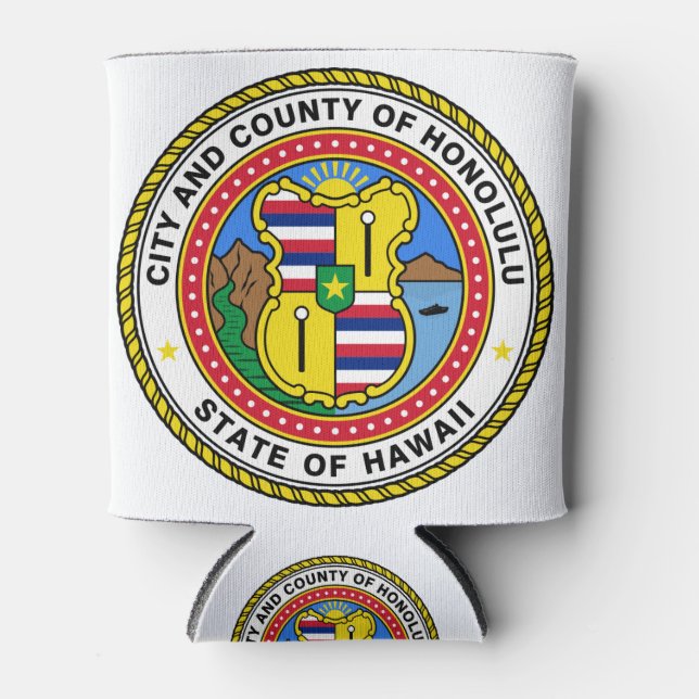 Rafraîchisseur Pour Canette Honolulu Hawaii (Devant)