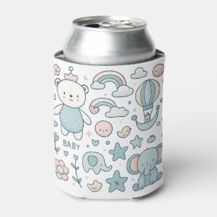 Rafraîchisseur Pour Canette Housse de canette Ourson Arc-en-ciel Baby Shower