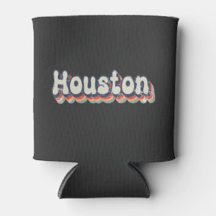 Rafraîchisseur Pour Canette Houston Texas Chrome City Classic Art