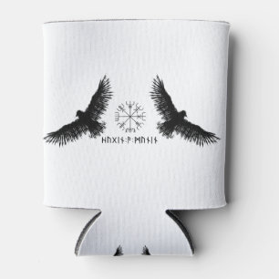 Rafraîchisseur Pour Canette Hugin & Munin Vegvisir Odins Raben schwarz