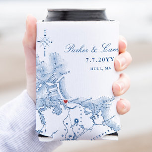 Rafraîchisseur Pour Canette Hull Massachusetts Mariage Favor Boire