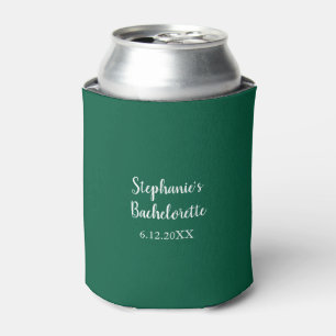 Rafraîchisseur Pour Canette Hunter Green Mariage Bachelorette Party Favoriser 