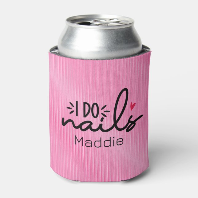 Rafraîchisseur Pour Canette I Do Nails Red Heart Personnalisé (Can devant)
