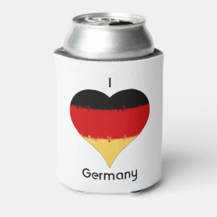 Rafraîchisseur Pour Canette I Heart Allemagne Allemand Coeur Drapeau