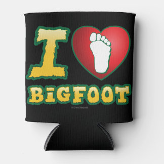 Rafraîchisseur Pour Canette I Love Bigfoot - Sasquatch Believer Cryptozoology