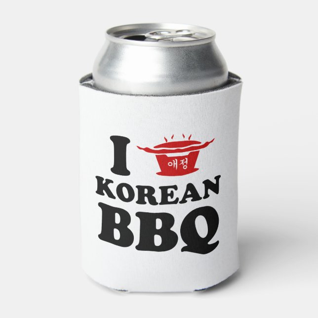Rafraîchisseur Pour Canette I Love Korean BBQ (고 기 구 이) (Can devant)