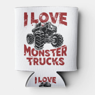 Rafraîchisseur Pour Canette I Love Monster Trucks Big Trucks Lover