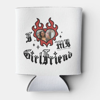 Rafraîchisseur Pour Canette I Love My Girlfriend - Red - DingusDesign