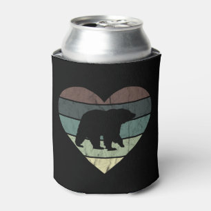 Rafraîchisseur Pour Canette I Love Ours Noir Ours Ventilateur Ours Brown