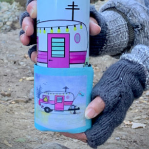 Rafraîchisseur Pour Canette I Love to Camp Can Cooler