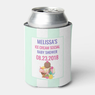 Rafraîchisseur Pour Canette Ice Cream Social Baby shower Event