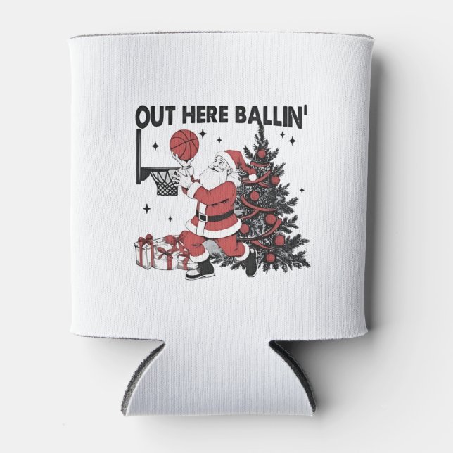 Rafraîchisseur Pour Canette Ici Balling Basket Sport Noël Noël (Devant)