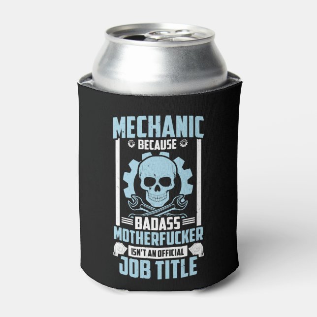 Rafraîchisseur Pour Canette Idée-cadeau pour mécanicien d'aéronef Badass Diese (Can devant)