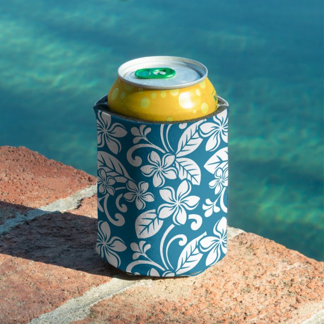 RAFRAÎCHISSEUR  POUR CANETTE ÎLE PLUMERIA (CARAÏBE BLEU) (Piscine in situ)