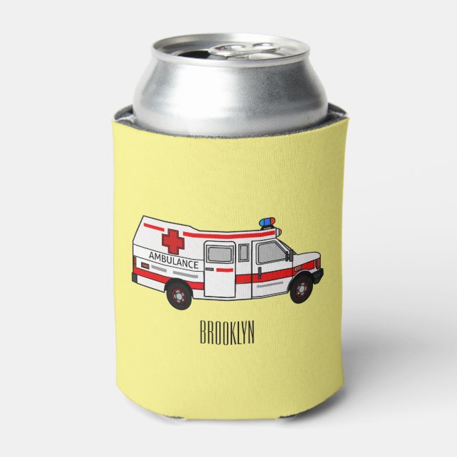 Rafraîchisseur Pour Canette Illustration d'ambulance (Can devant)