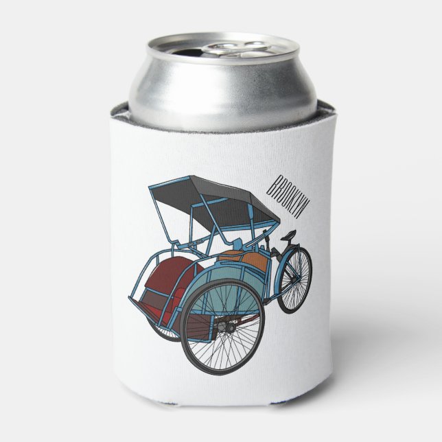 Rafraîchisseur Pour Canette Illustration de cyclo-pousse (Can devant)
