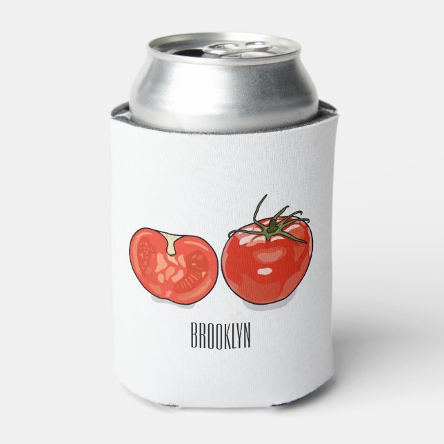 Rafraîchisseur Pour Canette Illustration de dessin sur la tomate (Can devant)