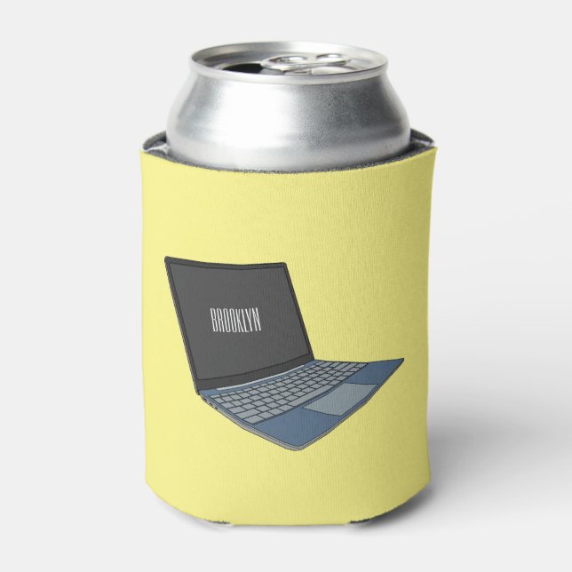 Rafraîchisseur Pour Canette Illustration de dessin sur ordinateur portable (Can devant)