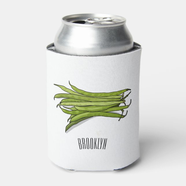 Rafraîchisseur Pour Canette Illustration de haricots verts (Can devant)