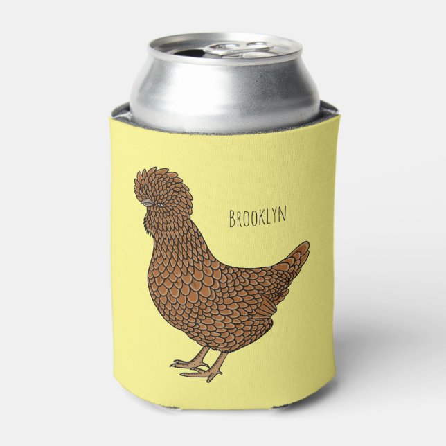 Rafraîchisseur Pour Canette Illustration de poulet à la polis chamois (Can devant)