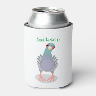 Rafraîchisseur Pour Canette Illustration drôle de pigeon curieux