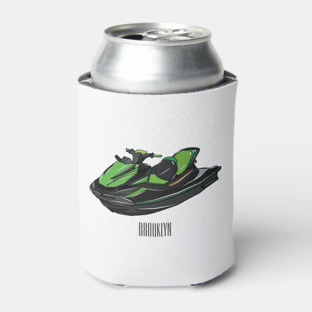 Rafraîchisseur Pour Canette Illustration Jet ski (Can devant)