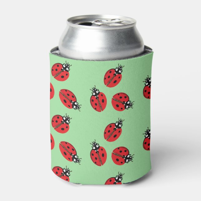Rafraîchisseur Pour Canette Illustration Red Lady Bug (Can devant)