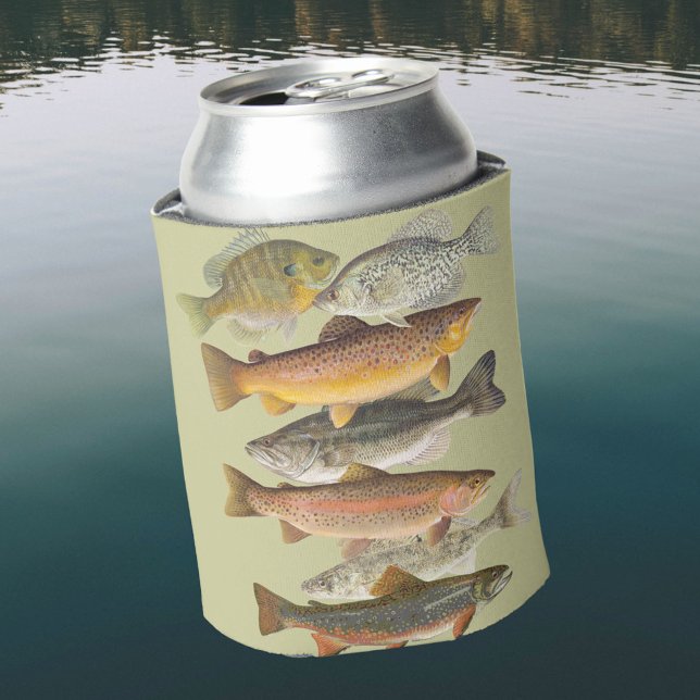 Rafraîchisseur Pour Canette Illustrations de poissons d'eau douce pour les sor (Créateur téléchargé)