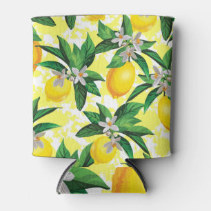 Rafraîchisseur Pour Canette Imaginaire citron : Motif Floral Créatif