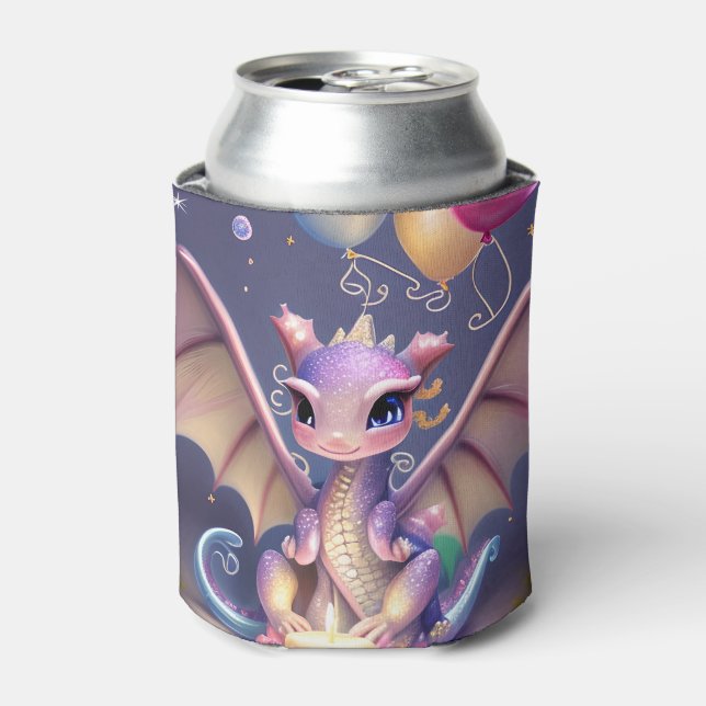 Rafraîchisseur Pour Canette Imaginaire Cute Kawaii bébé dragon (Can devant)
