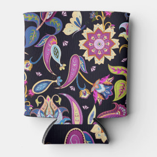 Rafraîchisseur Pour Canette Inde Paisley Ornement floral sans joint